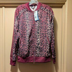Purple Leopard Adidas SST Track Jacket, L